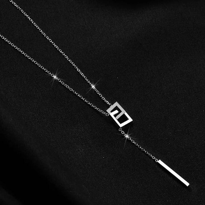 Colar Quadrangular Duplo Ibiza