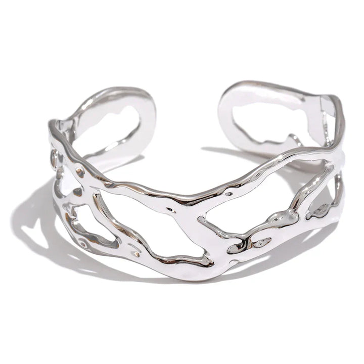 Pulseira Assimétrica Banhada a Ouro 18K