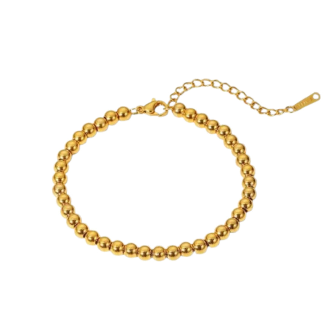 Pulseira Pérolas Douradas Banhada a Ouro 18K