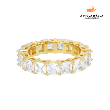 Anel Queen Banhado em Ouro 18k