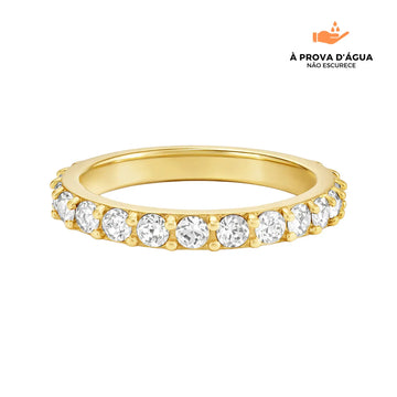 Anel Aparador Bela Banhado em Ouro 18k