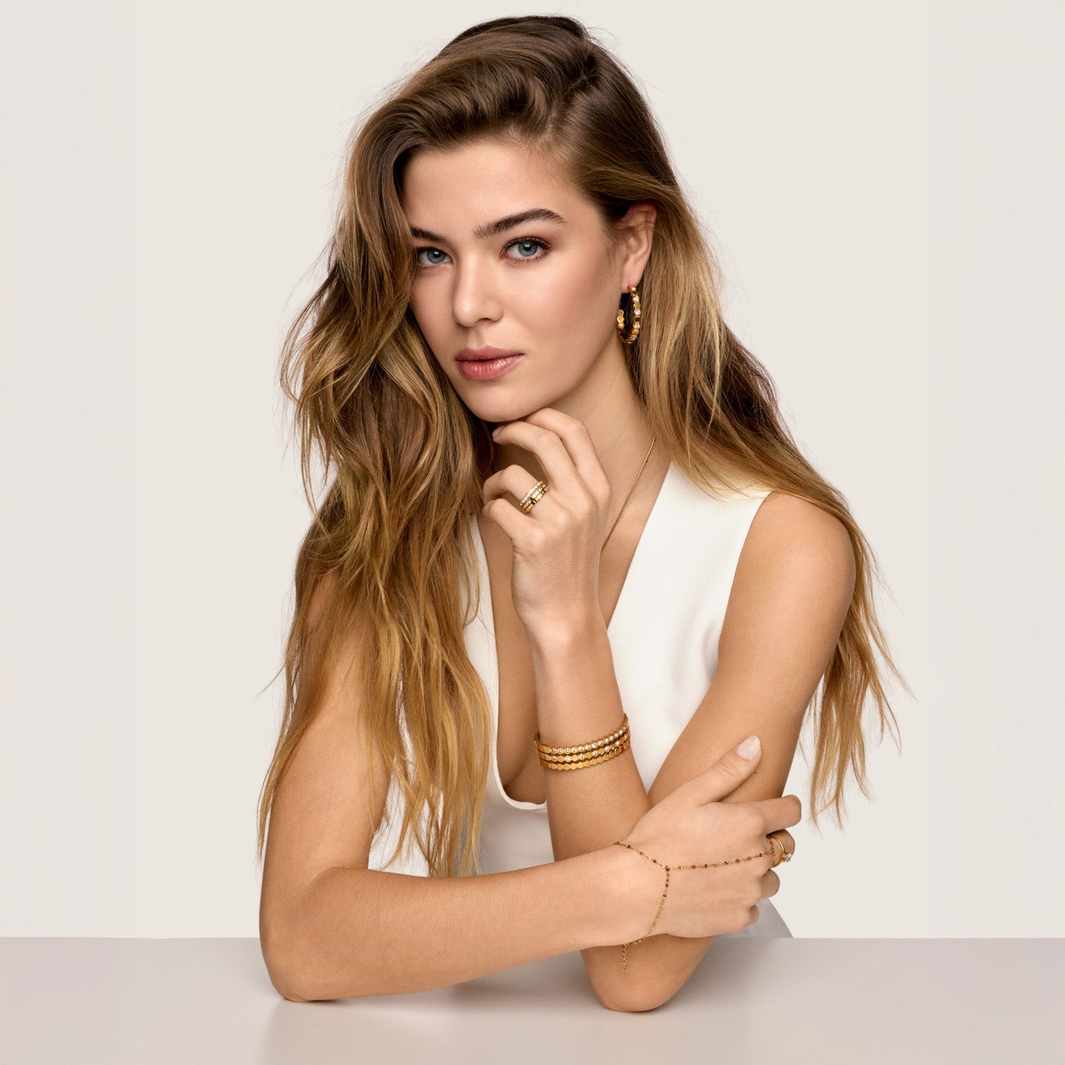 Anel Kaena Slim Banhado em Ouro 18k