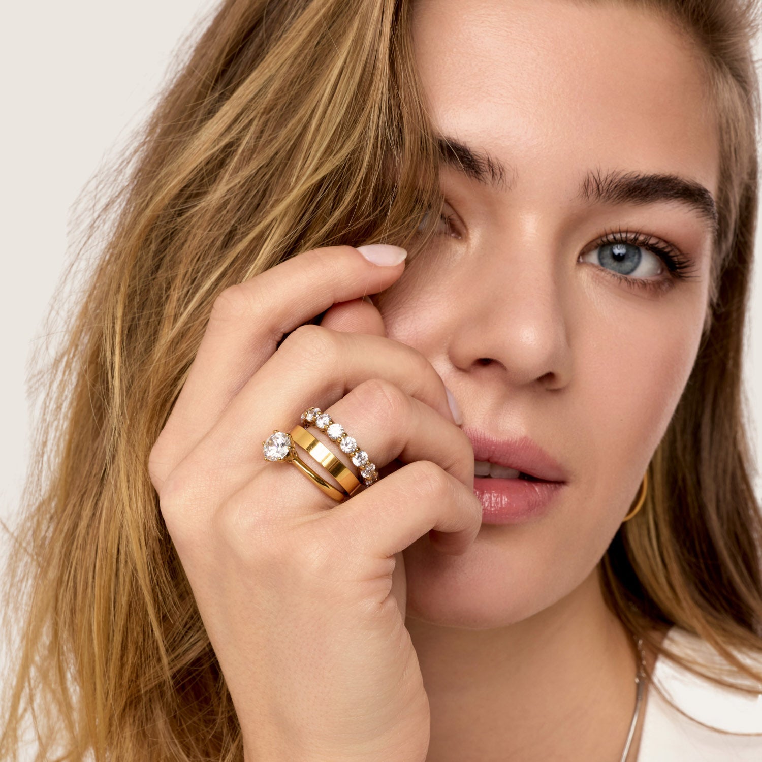Anel Riviera Classic Banhado em Ouro 18k