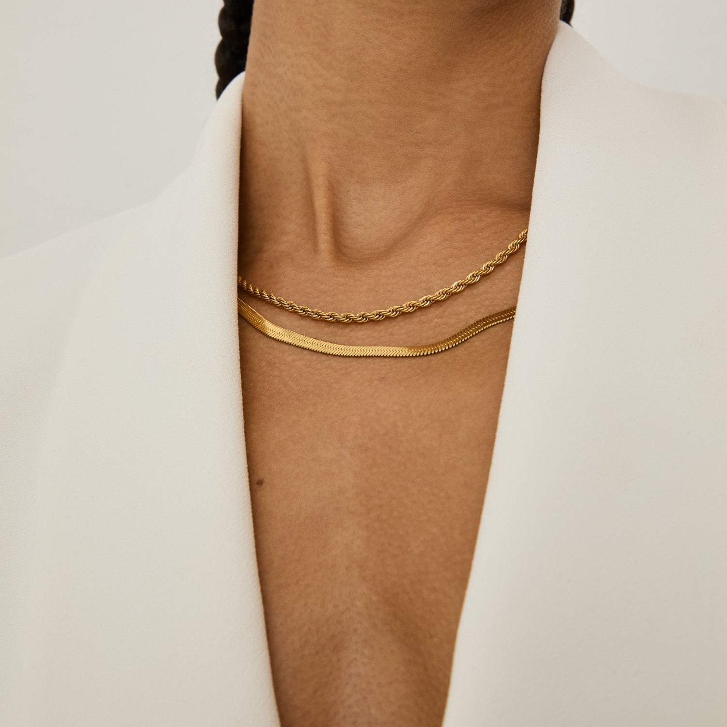 Colar de Rede Baiana Banhado em Ouro 18k - 45cm