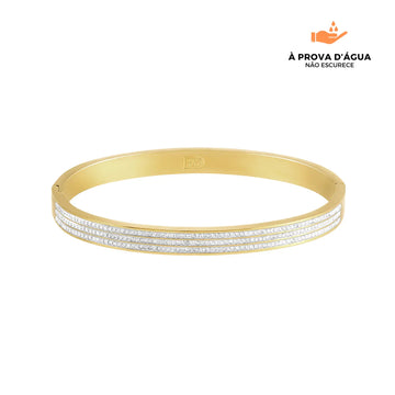 Bracelete Mônaco Banhado em Ouro 18k