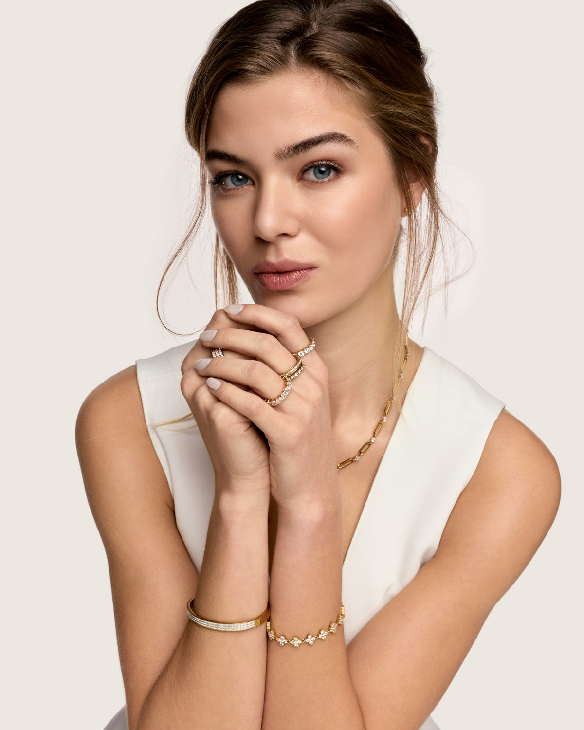 Bracelete Mônaco Banhado em Ouro 18k