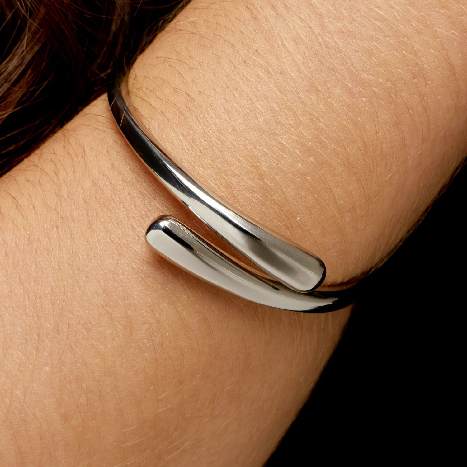 Bracelete Pontos Bali Regulável Banhado em Prata