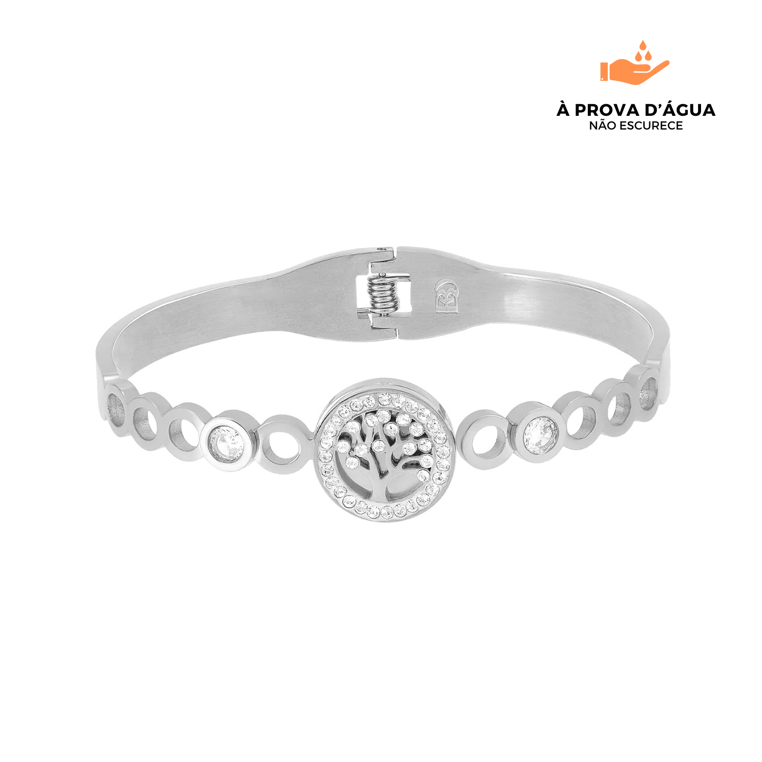 Bracelete Árvore da Vida Banhado em Prata