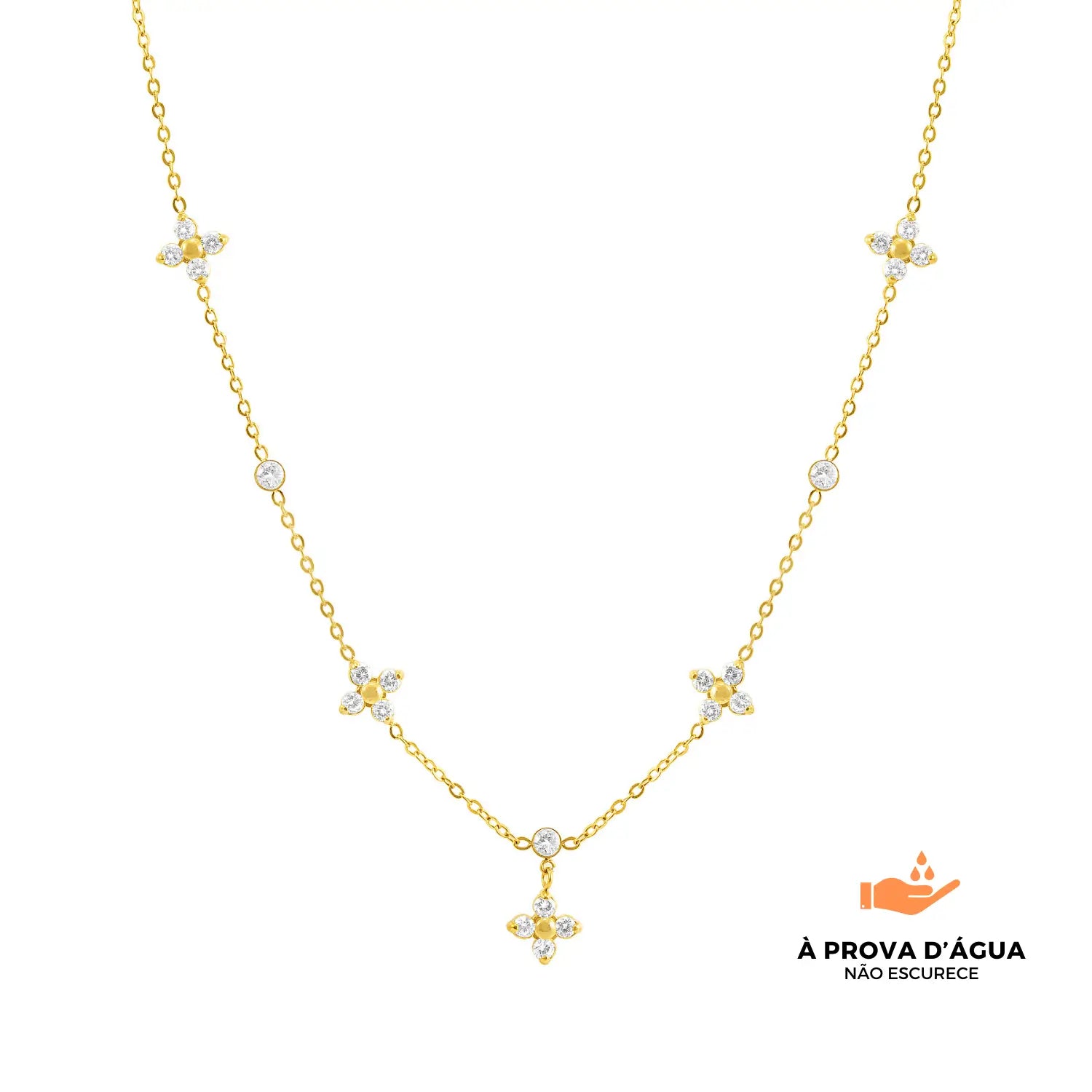 Colar Florenza Banhado em Ouro 18k