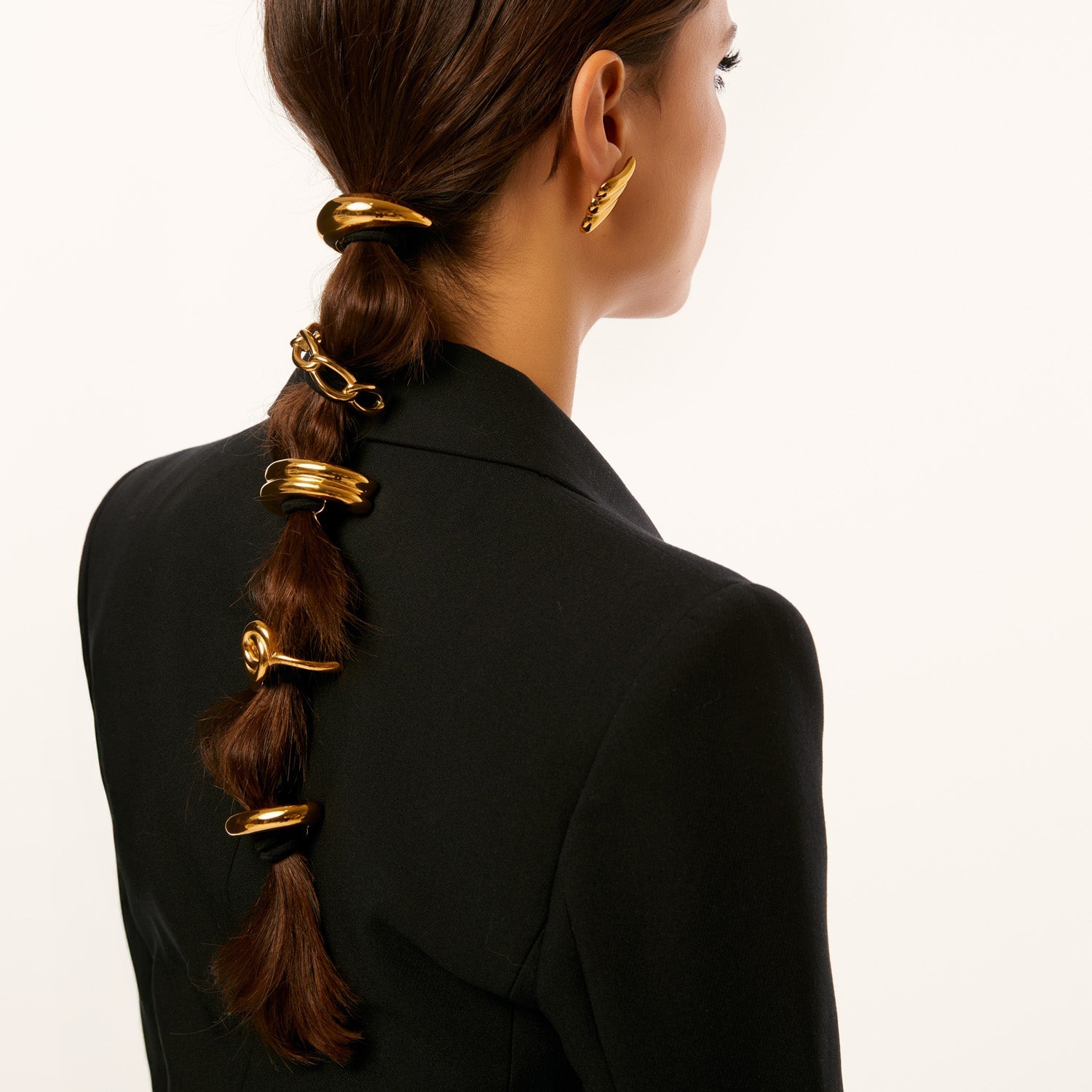 Elástico Duplo Glamour Banhado em Ouro 18k