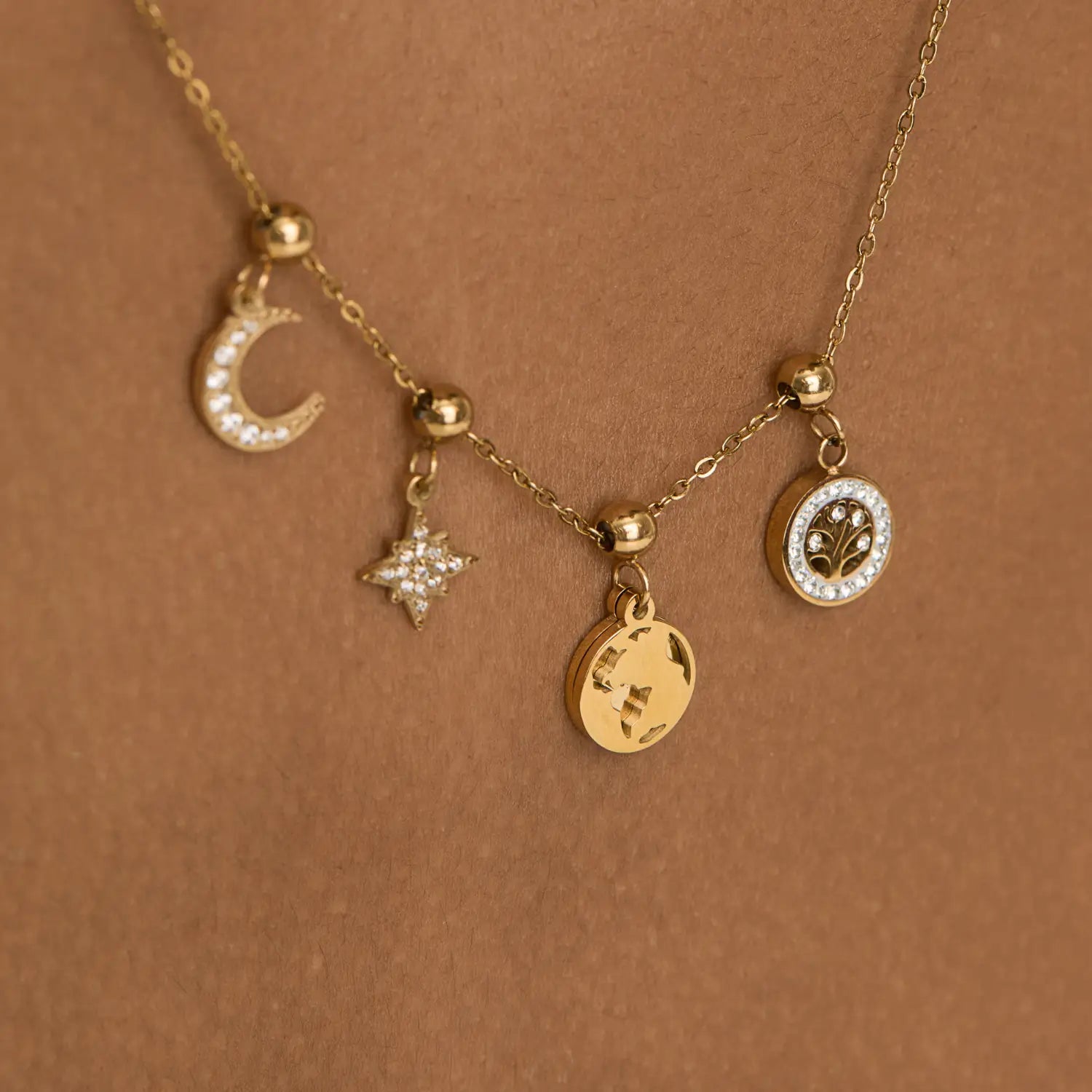 Pingente Árvore da Vida Banhado em Ouro 18k
