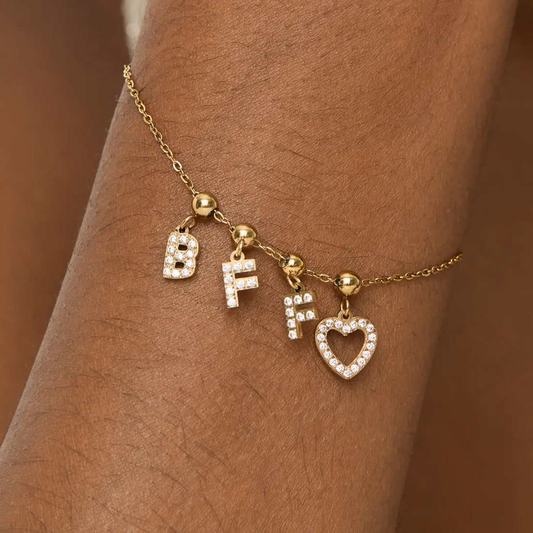 Pingente Inicial B Banhado em Ouro 18k