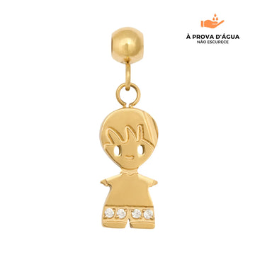 Pingente Meu Menino Banhado em Ouro 18k