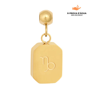 Pingente Signo Capricórnio Banhado em Ouro 18k