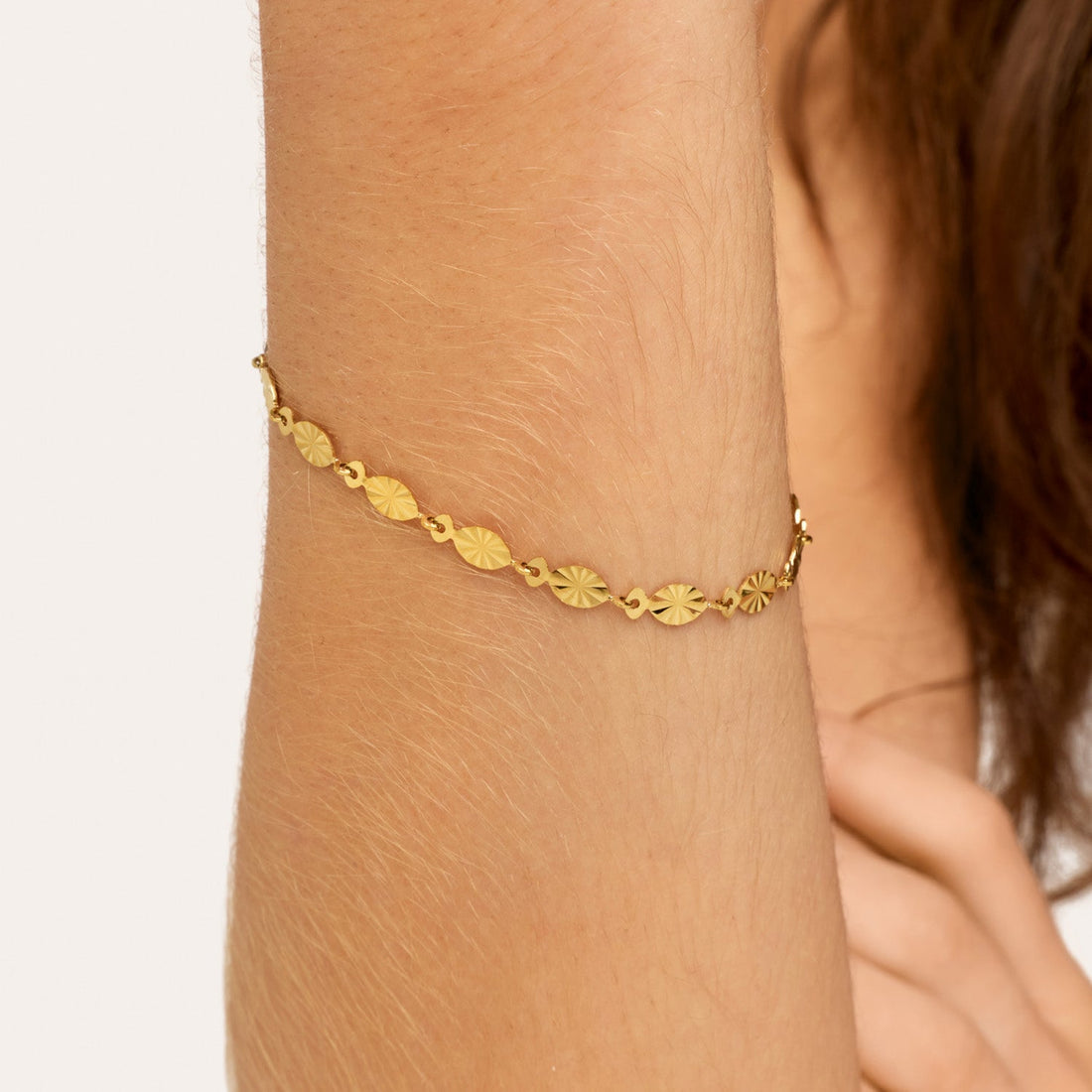 Pulseira Áurea Banhada em Ouro 18k
