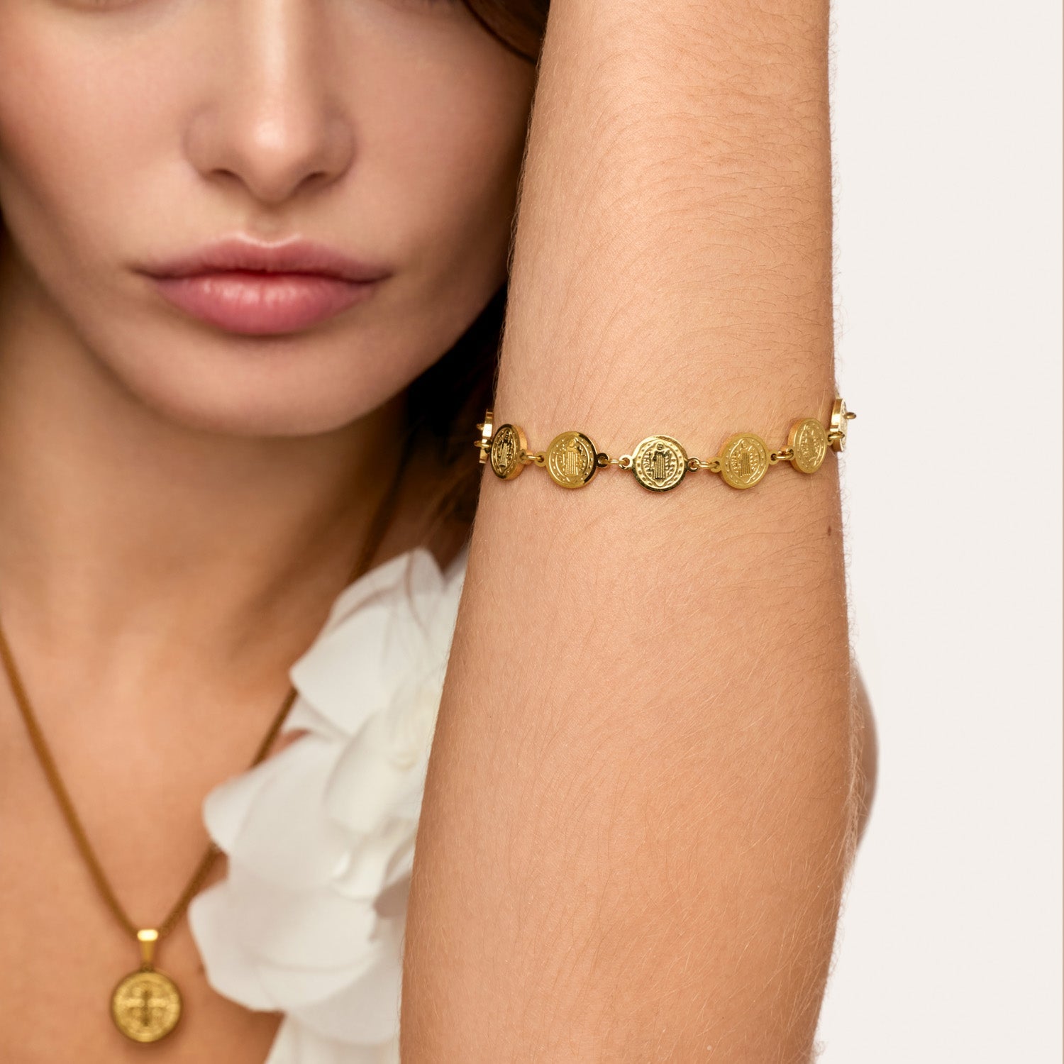 Pulseira São Bento Banhada em Ouro 18k