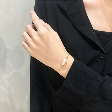 Pulseira Ajustável Perolada