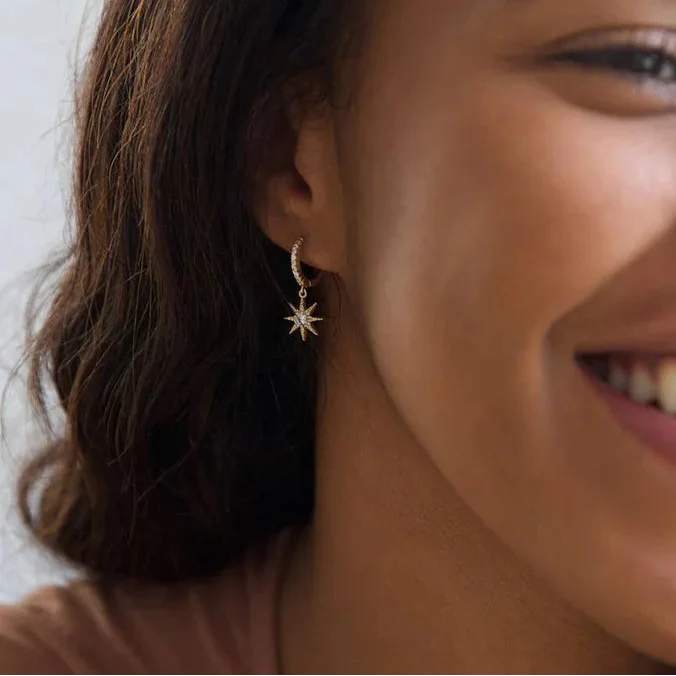 Brinco Sol Cravejado