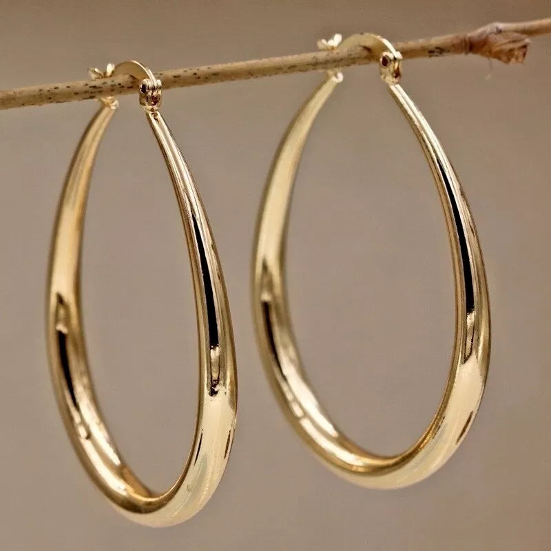 Brinco Argola Oval Luz