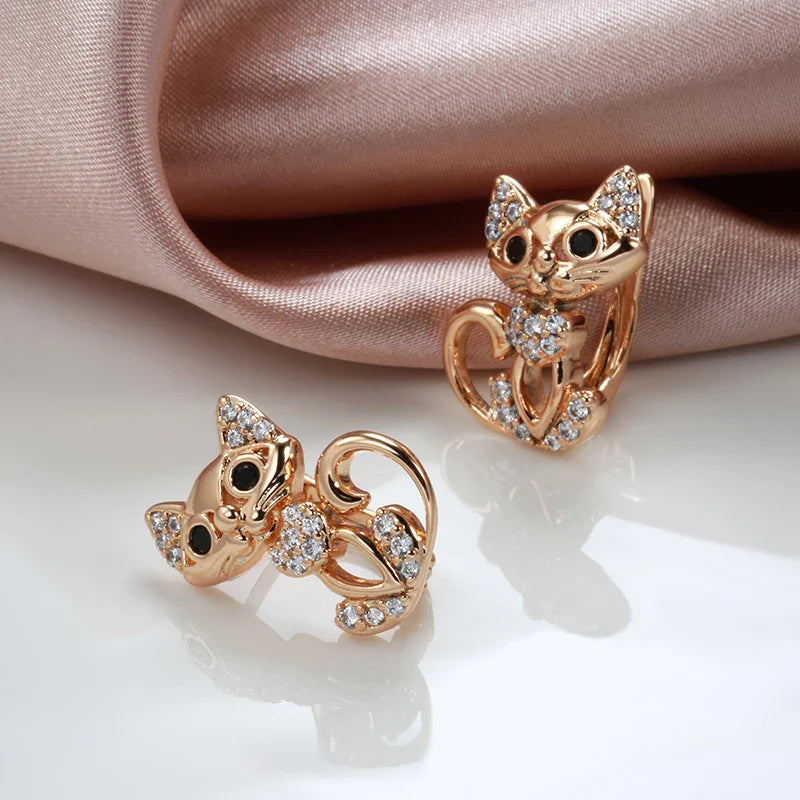 Brinco Gatinho com Zircônia