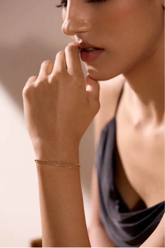 Pulseira Feminina Corrente Duo - Cleo