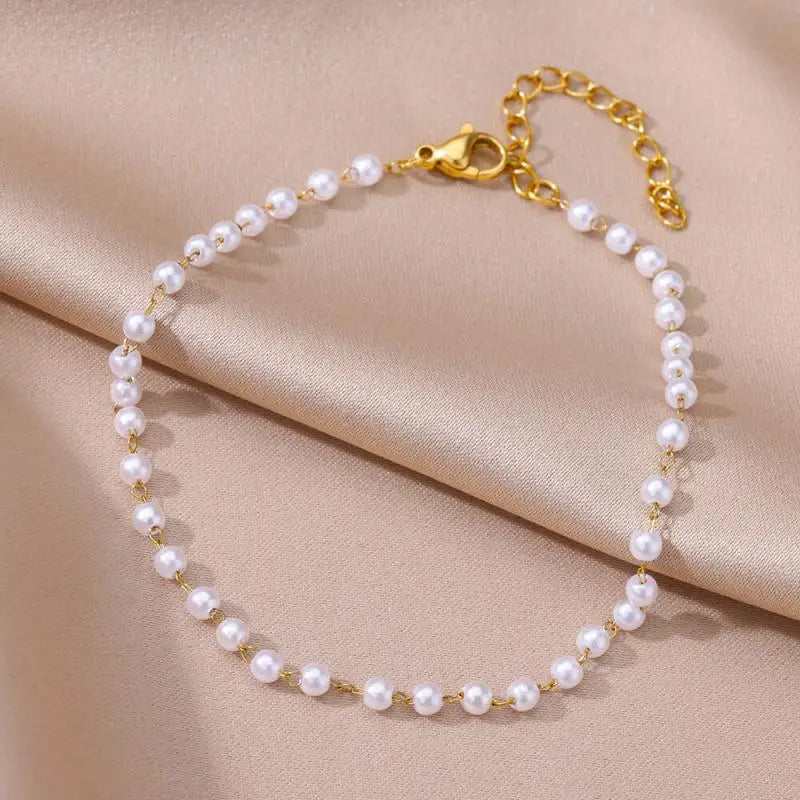 Pulseira Pérolas Minimalistas