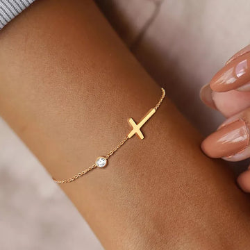 Pulseira Fé com Zircônia