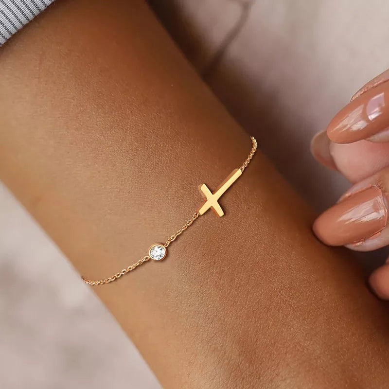 Pulseira Fé com Zircônia