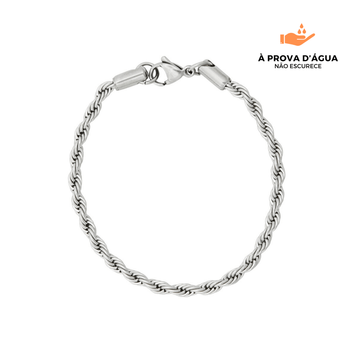 Pulseira de Rede Baiana Banhada em Prata