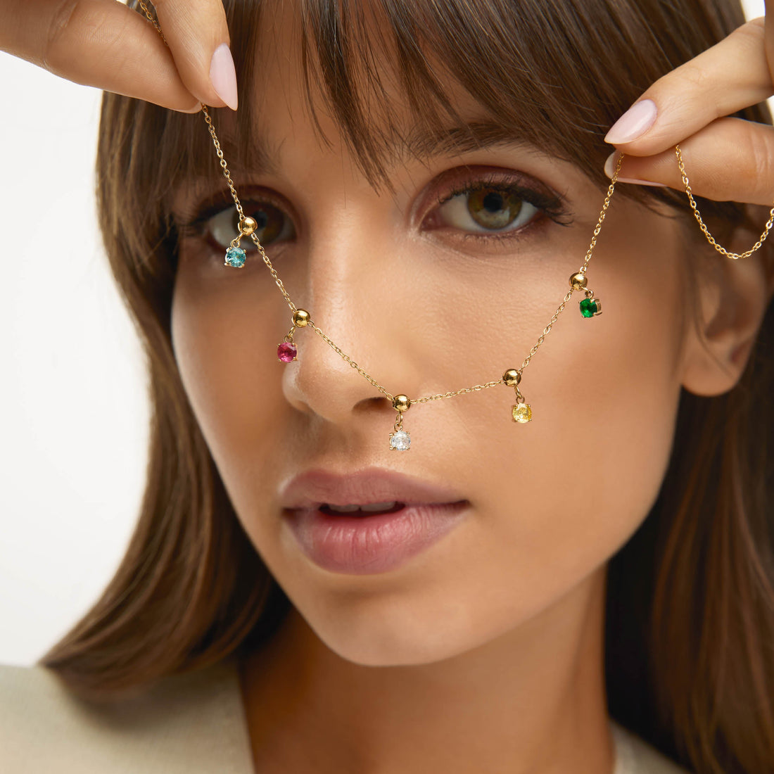 Pingente Ponto de Luz Dourado Banhado em Ouro 18k